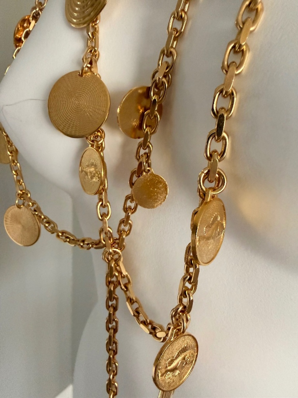 PACO RABANNE Incredible Harness Necklace Body Chain Brass/Gold NWT $860 Rare!! - Picture 2 of 4